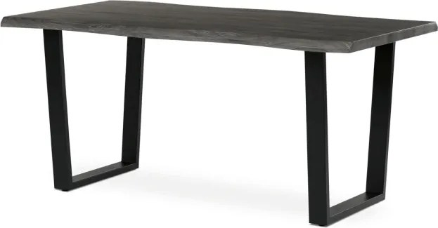 Jedálenský stôl HT-F4216 sivý dub / čierny