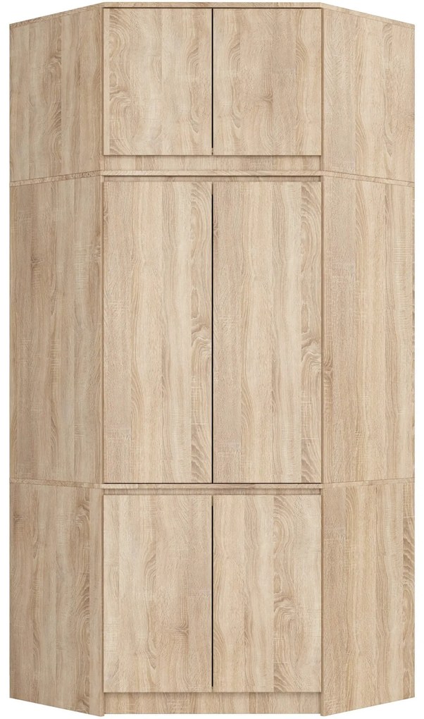 Nástavec na šatníkovú skriňu CLP 100 cm dub sonoma