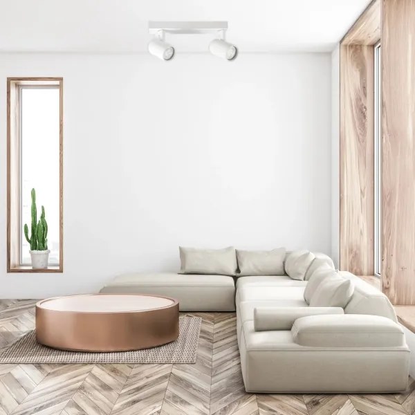 Bodové svietidlo LYNX 2xGU10/10W/230V biela