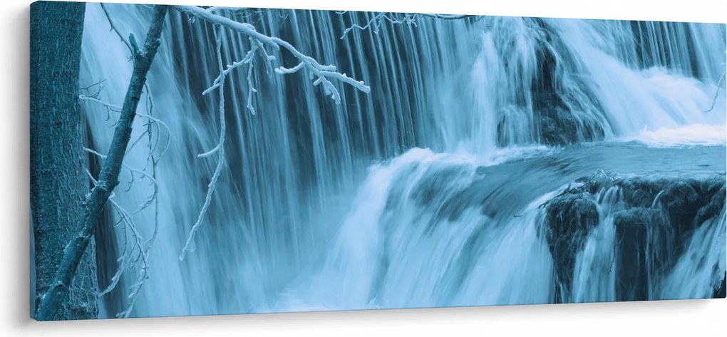 Obraz - ľadové vodopády (120x50 cm)