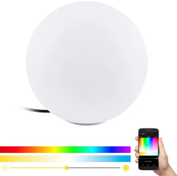 Eglo 98105 - LED RGBW Vonkajšia lampa MONTEROLO-C 1xLED/9W/230V IP65 ø300