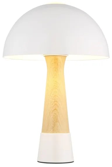 Globo 51570122 - Stolná lampa PAULIN 1xE27ILLU/40W/230V biela