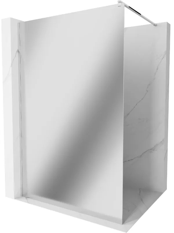 Mexen Kioto sprchová zástena, 90x200 cm, 8 mm, chrómový profil, sklo efekt zrkadla, 800-090-101-01-50
