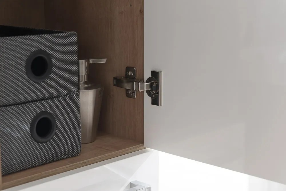 Mereo, Mereo Bino, kúpeľňová skrinka vysoká 163 cm, ľavá, Multidecor, Dub Bardolino, MER-CN697DBAR