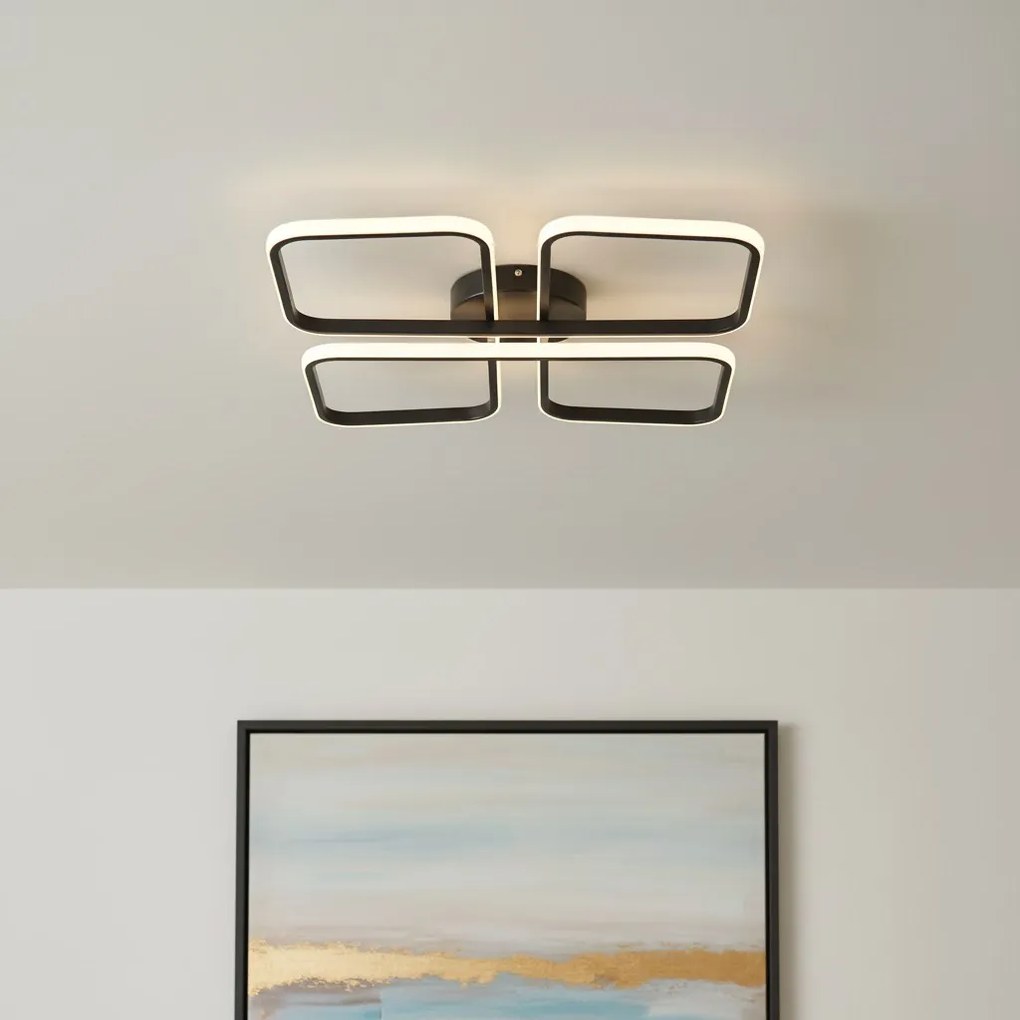 Stropné LED svietidlo Hidalgo, 1x LED 40w, 4000k, b