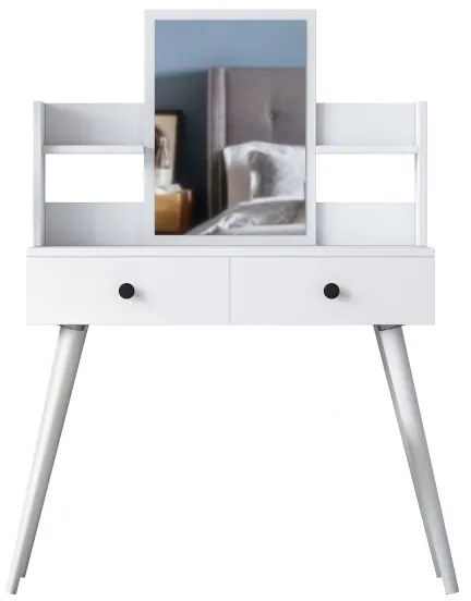 Toaletný stolík 111,8x97,8 cm biela