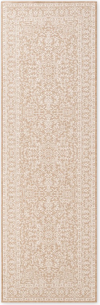 Behúň Duet Kona 106250 Beige/White - na von aj na doma, 80x250, béžová, chodba / predsieň, NORTHRUGS