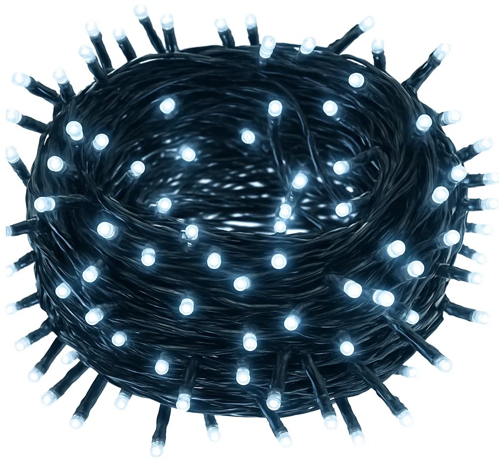 Vianočné svetielka vnútorné studená biela 300 LED