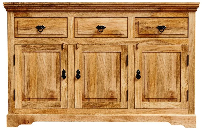 Komoda Guru 140x90x45 indický masív mango Mango natural