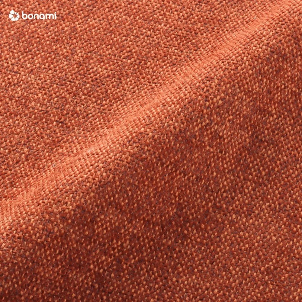 Tehlovooranžová rozkladacia rohová pohovka Miuform Scandic Lagom, ľavý roh