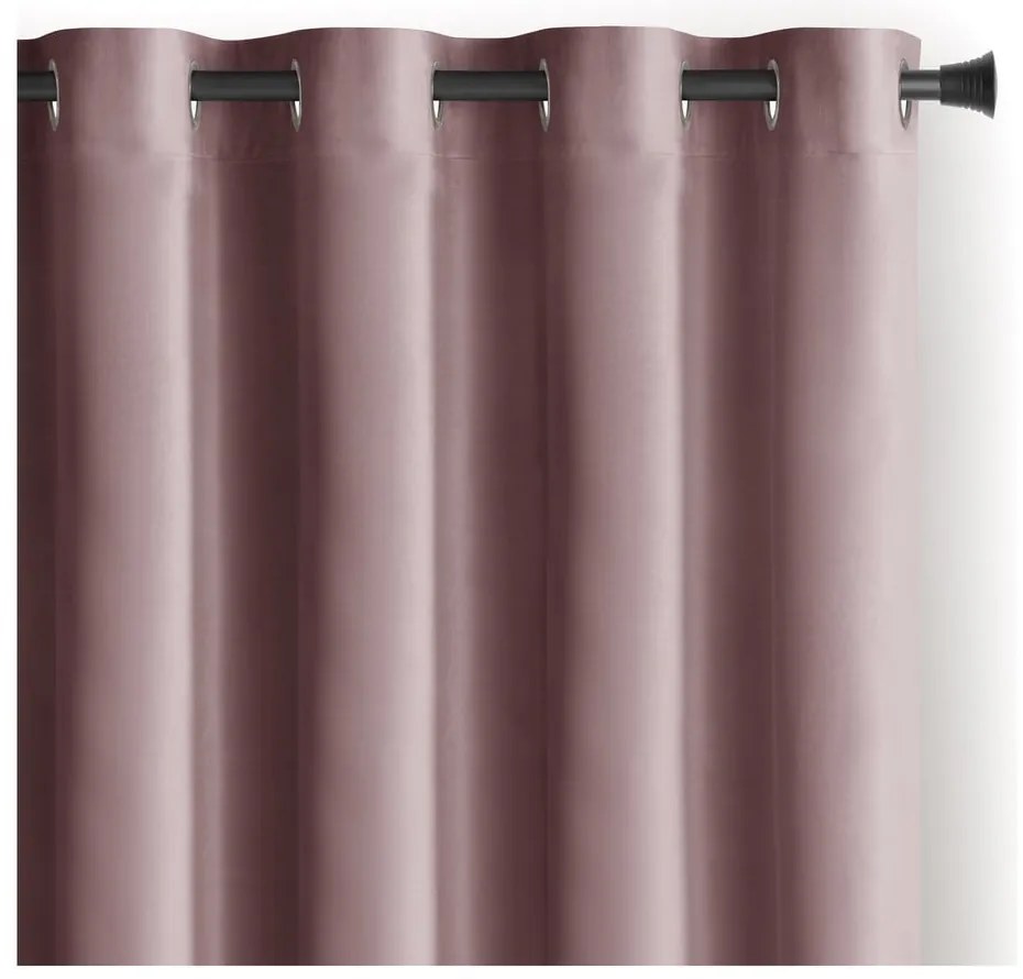 Svetlohnedý zamatový dimout záves 140x245 cm Eyelets – Restilo