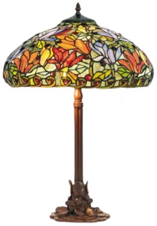 Vitrážová lampa stolová COLOURS 61*Ø40