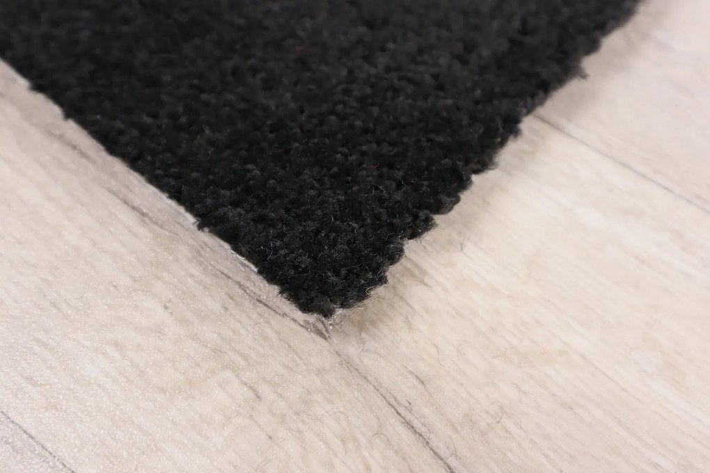 Vopi, Koberec metráž Eton čierny 78 - neúčtujeme odrezky z role, na mieru, šíře 1,33m,1m,2m,3m,4m,na mieru, neúčtujeme odrezky, čierna, filc, kuchyňa