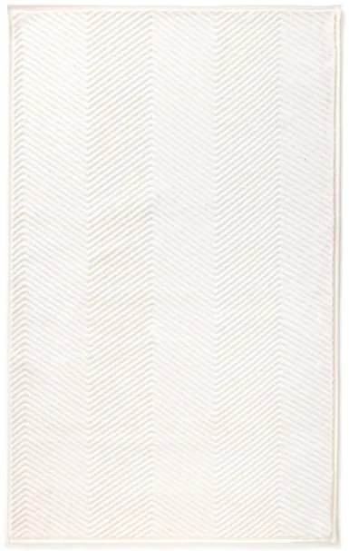 Kúpeľňový koberček Fishbone krémový