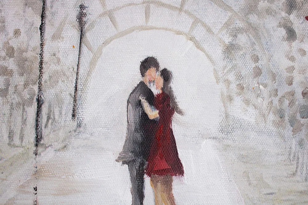 Maľovaný obraz na stenu PARÍŽ 90x60 cm | rôzne rozmery