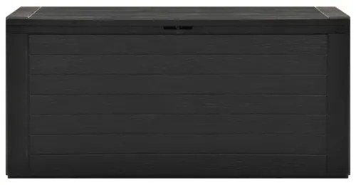 vidaXL Záhradný úložný box antracitový 116x44x55 cm-