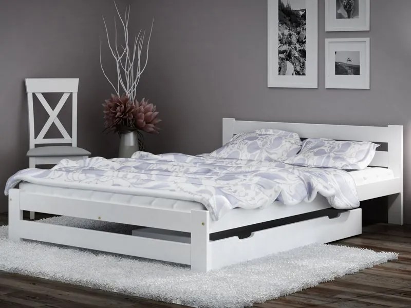 Úložný box pod posteľ 150 cm, biely