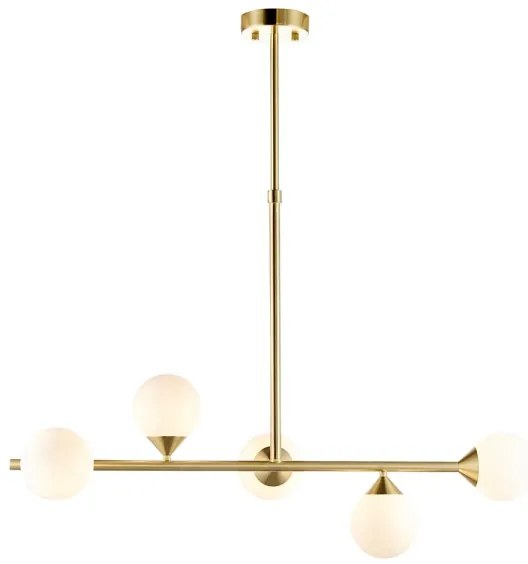 Endon 101347 - Luster na tyči OTIS 5xG9/3W/230V zlatý