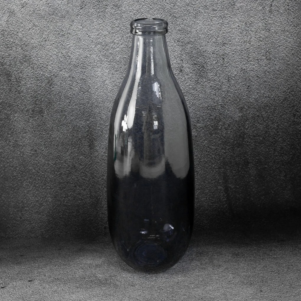 Dekoratívna váza LILY 15x40 CM sivá