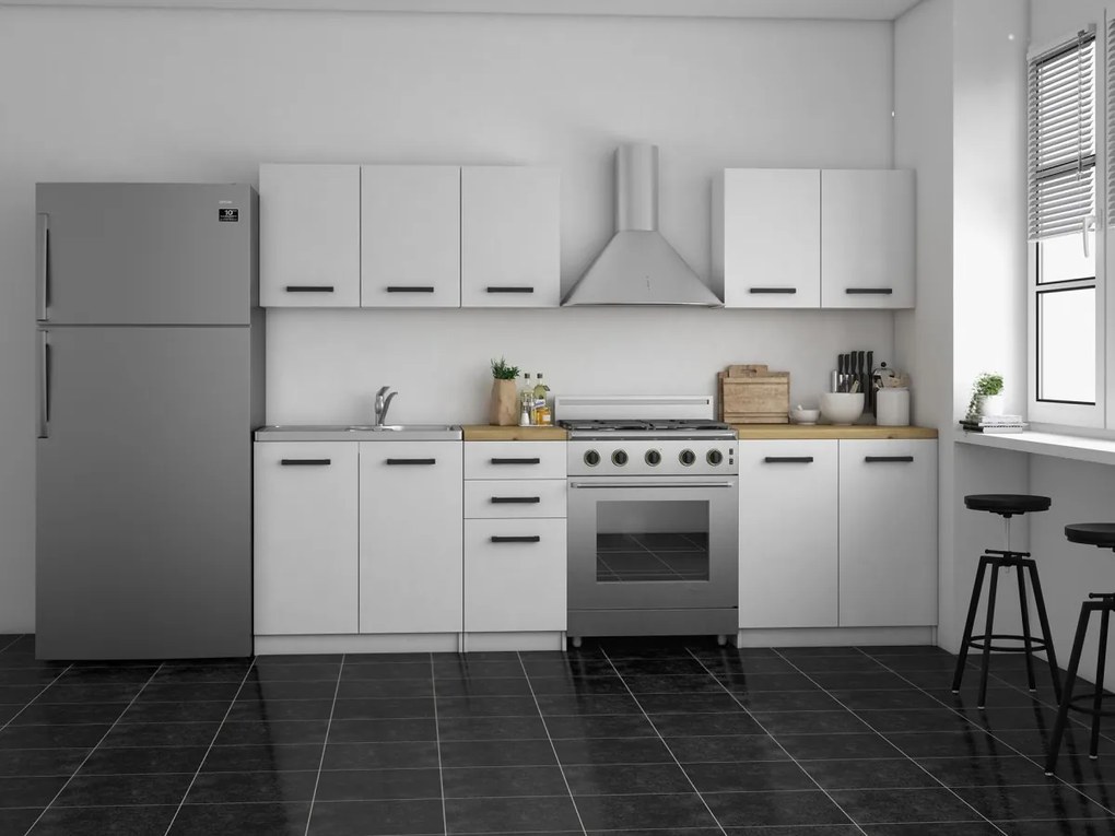 TP Living Kuchynská skrinka Melo 15 cm biela/dub artisan