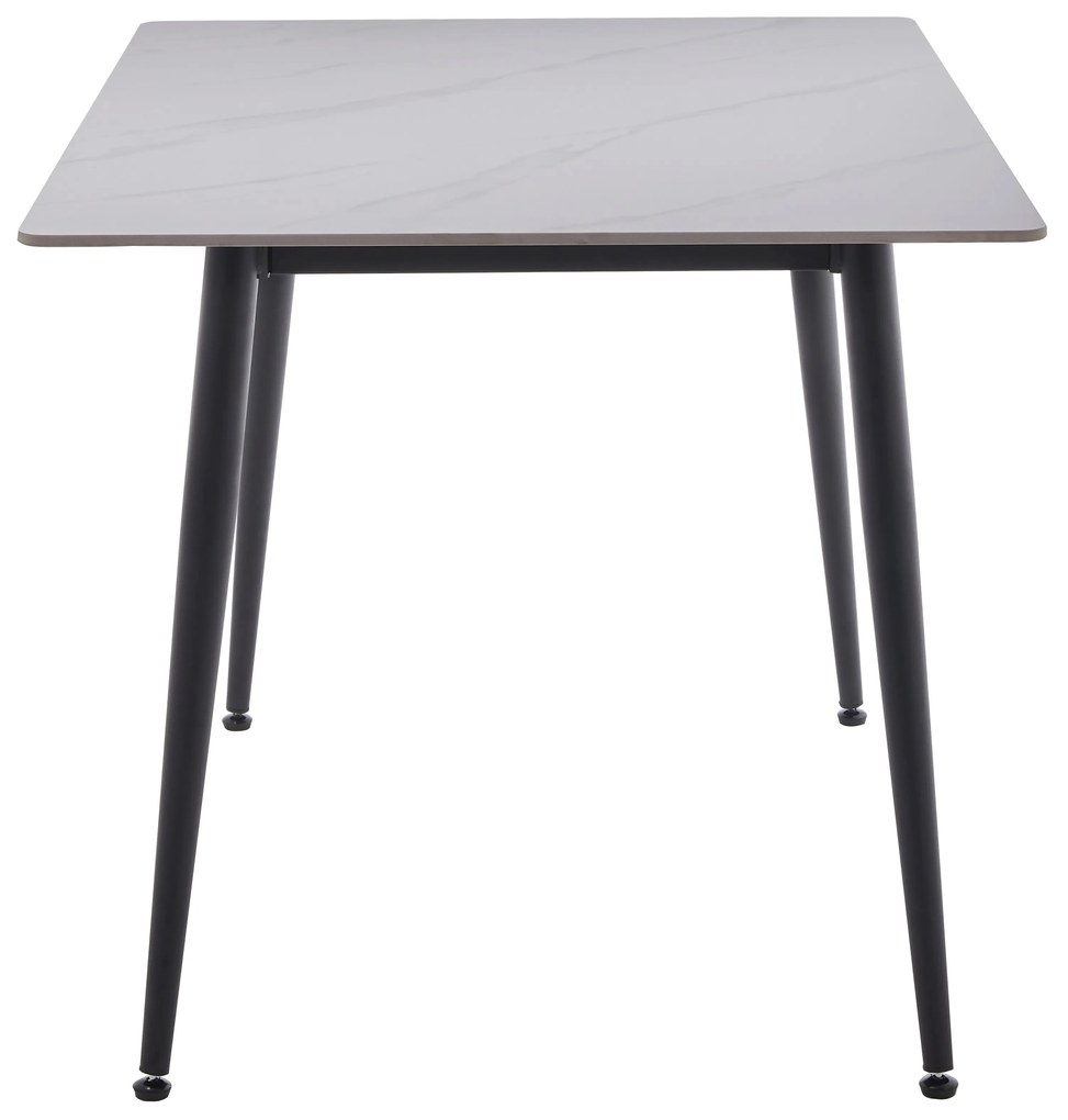 Noela Jedálenský stôl s keramickou doskou v dekore bieleho mramoru CERAMON 140