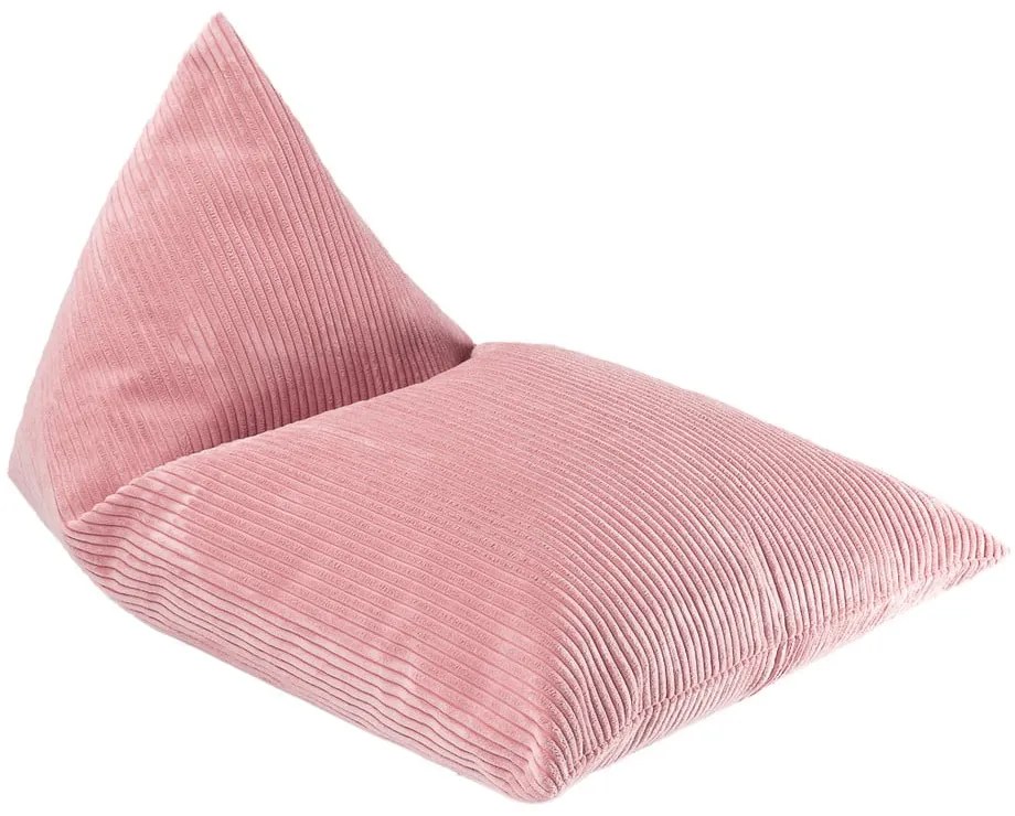 Ružový menčestrový detský sedací vak Big Lounger – Wigiwama
