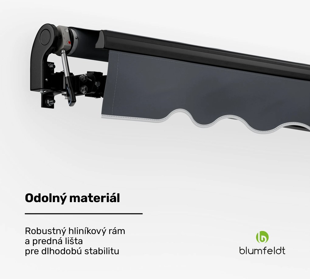 Blumfeldt CloudShade Markíza, Inteligentné ovládanie, UV ochrana, Montáž na stenu