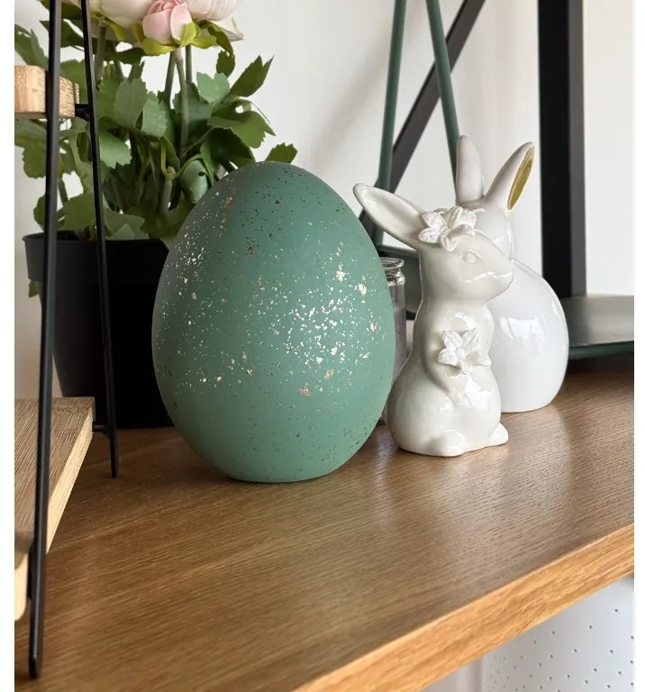 Porcelánový zajačik LILY BUNNY 12 cm biely