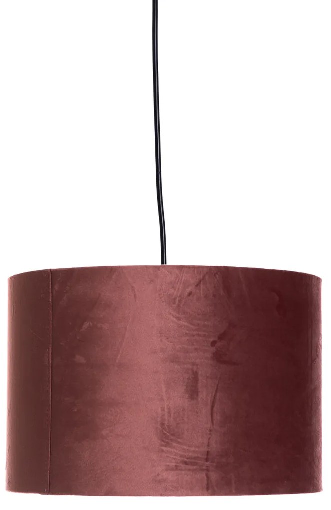 Moderne hanglamp roze met goud 30 cm - Rosalina