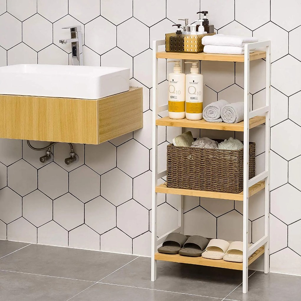 Bambusová regál Sonja hnedý