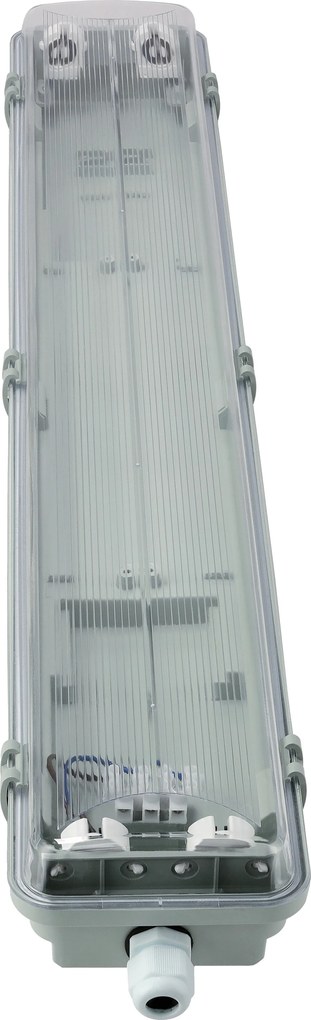 SADA 4 x hermetických LED lámp 120 cm do dielní so žiarivkami