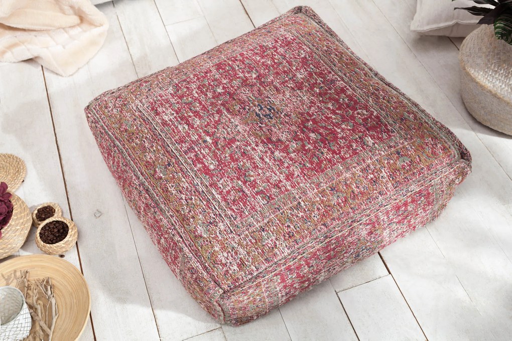 Vankúš na podlahu Old Marrakech 70cm červený