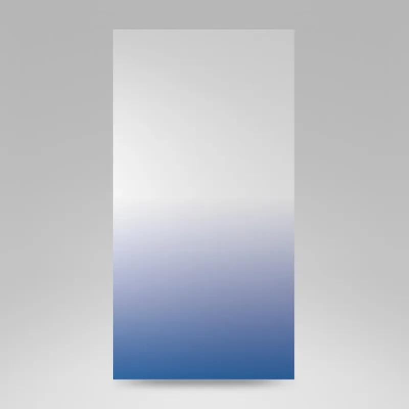 Štýlové bielo modré závesy šité na mieru s vyšším ombré efektom