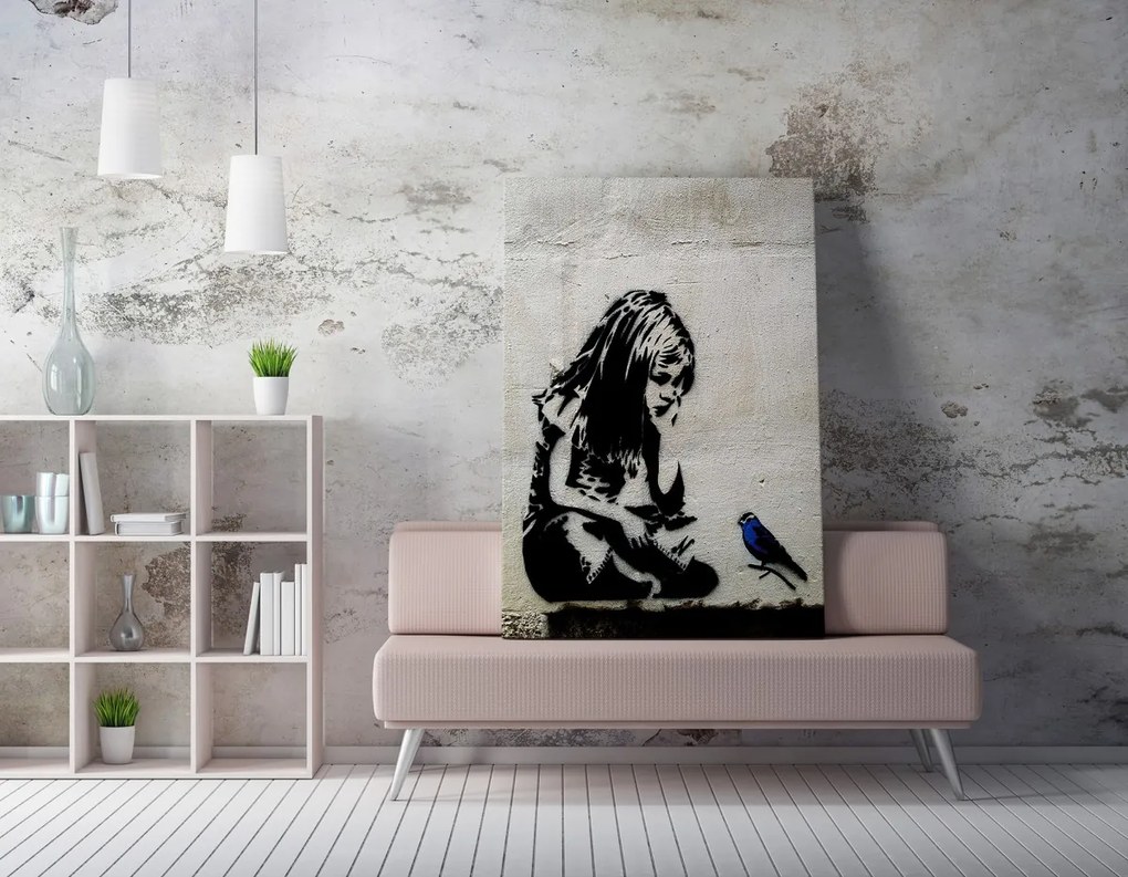 Obraz na plátne Vták volajúci WY49 70x100 cm