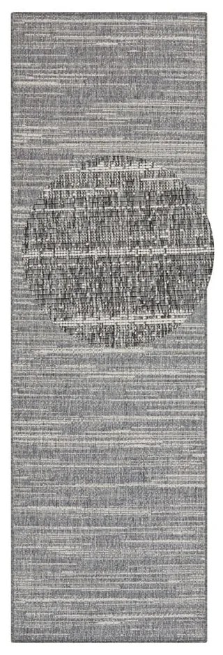 Sivý vonkajší koberec behúň 250x80 cm Gemini - Elle Decoration
