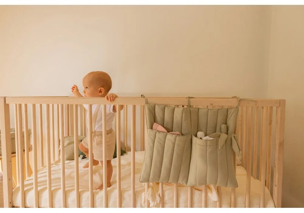 Vreckár na detskú postieľku 40 cm Benjamin Olive – Lorena Canals