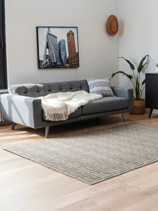 Koberec Elle Decoration Perles Howlite krémový / sivý