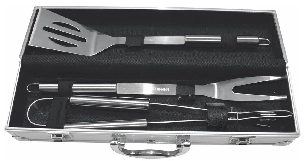Fieldmann - Grilovacie náčinie nerez s kufríkom 3 ks