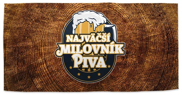 Sablio Uterák Najväčší milovník piva - 30x50 cm