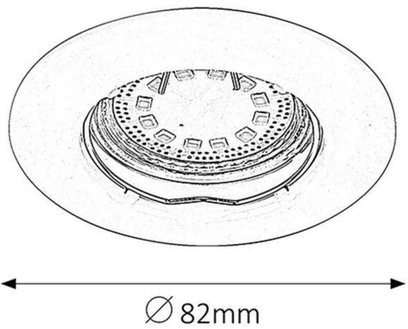 Rabalux 1163 - SADA 3xLED Podhľadové svietidlo LITE 3xGU10/3W/230V