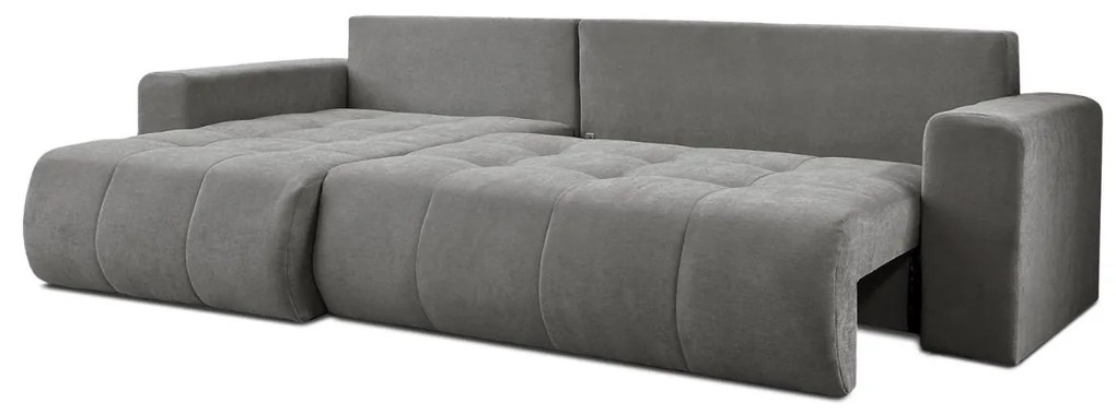 ROHOVÁ SEDAČKA TRAVIS WIND 21 ŠEDO HNEDÁ 277 x 143