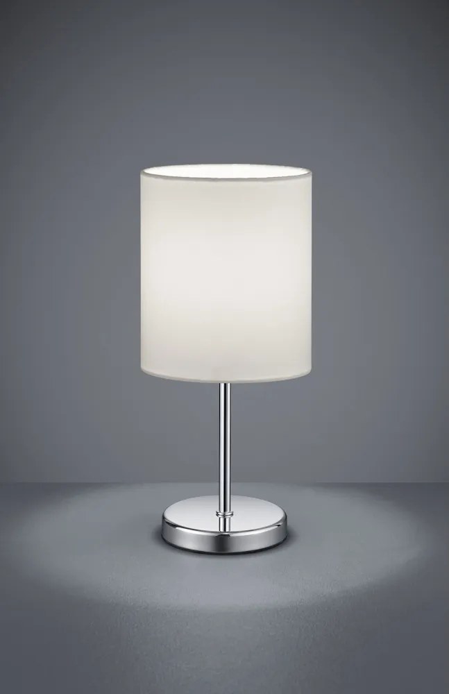 Trio JERRY R50491001 nočná stolová lampa  chróm   kov   excl. 1 x E14, max. 40W   IP20