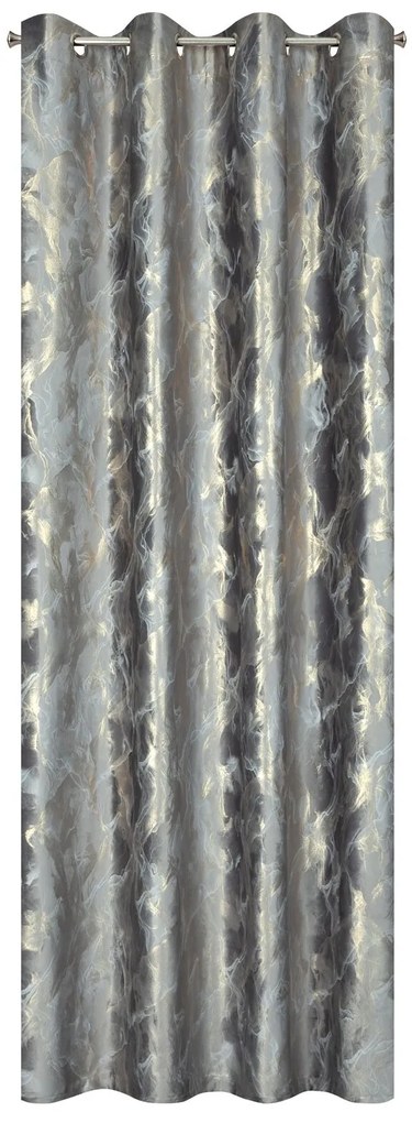 ZATEMŇOVACÍ ZÁVES NA KRÚŽKOCH MELODY 140X250 CM SIVÁ