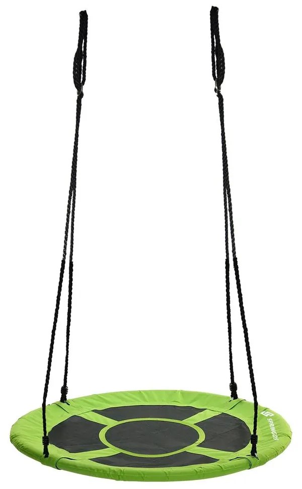 Hojdací kruh bocianie hniezdo - 90 cm - čierno-zelená