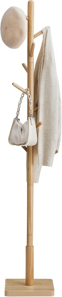 Predsieňový vešiak Vasagle Rokka výškovo nastaviteľný hnedý