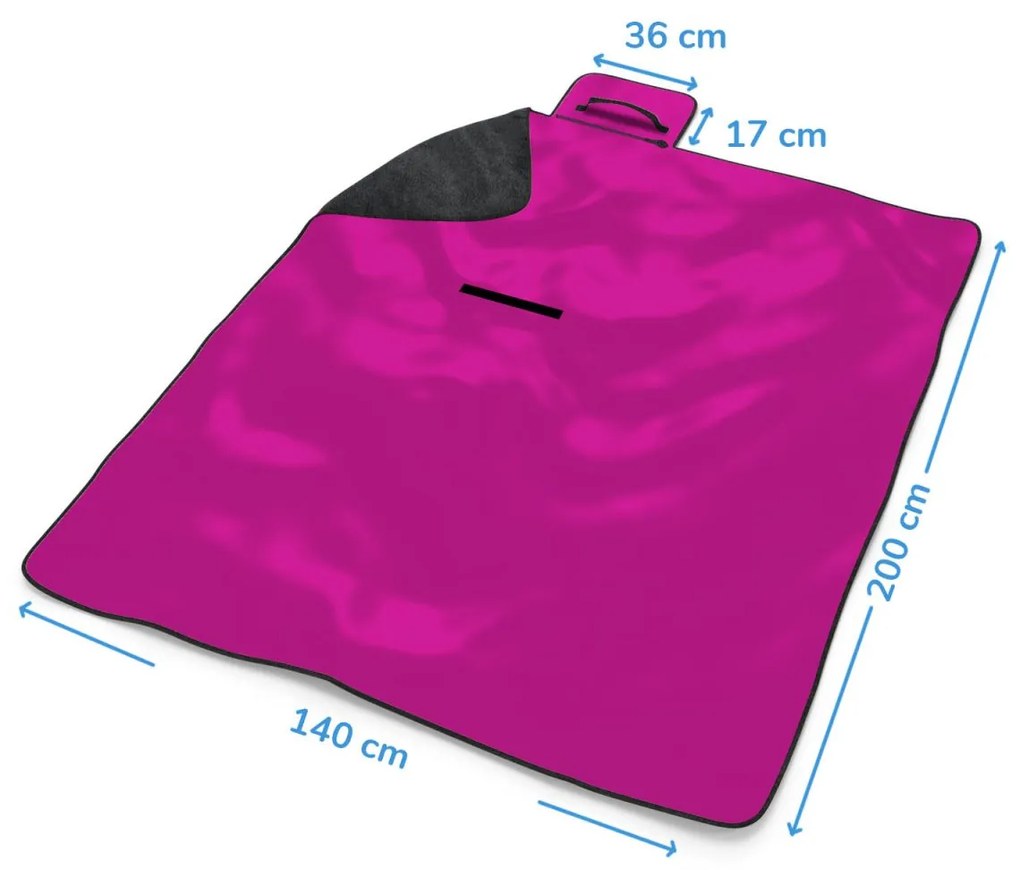 Sablio Plážová deka Surfista na vlne: 200x140 cm