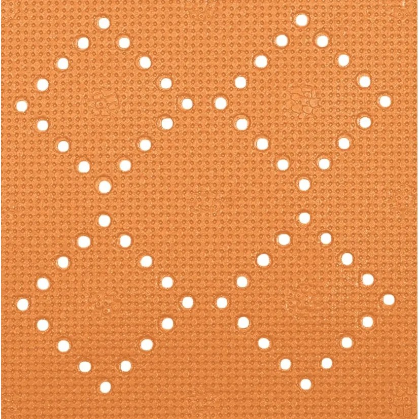 Spirella Protišmyková podložka do sprchy ALASKA, oranžová, 55 x 55 cm