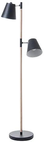 Podlahová lampa Leitmotiv Rubi 150cm, čierna