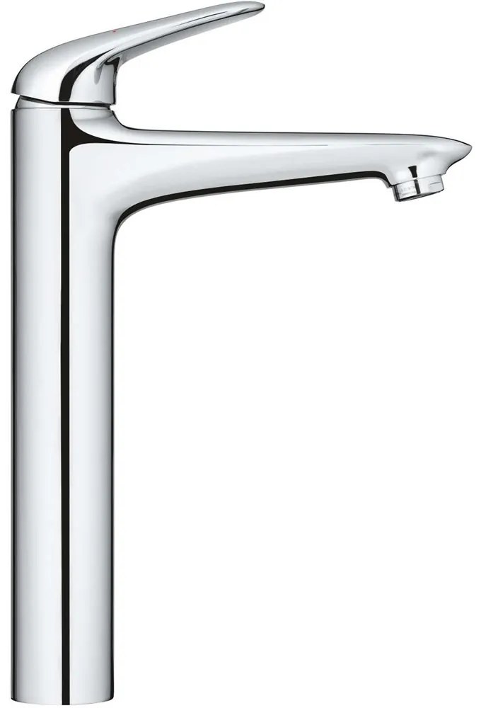 GROHE Wave páková batéria pre umývadlové misy, s odtokovou súpravou Push-Open, výška výtoku 244 mm, chróm, 23585001