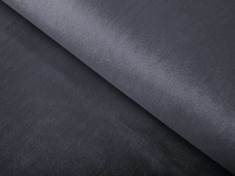 Biante Zamatový prehoz/behúň na posteľ Velvet Prémium SVP-004 Antracitovo sivý 60x260 cm
